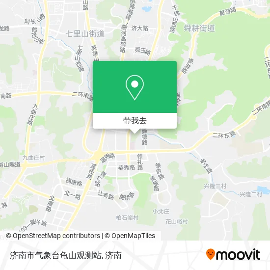 济南市气象台龟山观测站地图