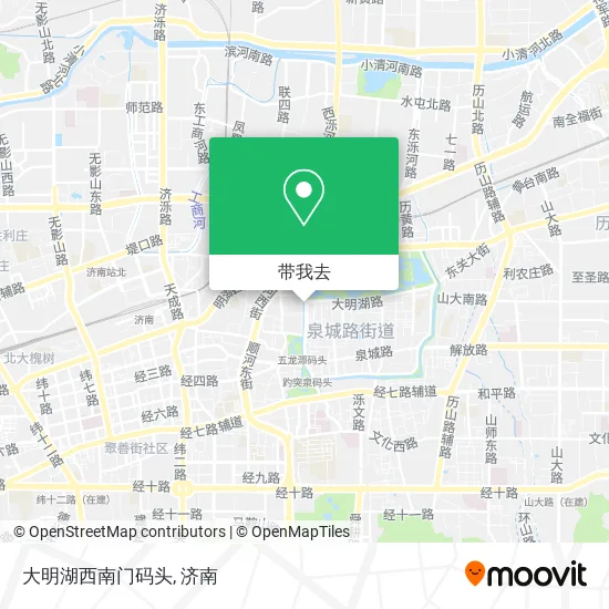 大明湖西南门码头地图