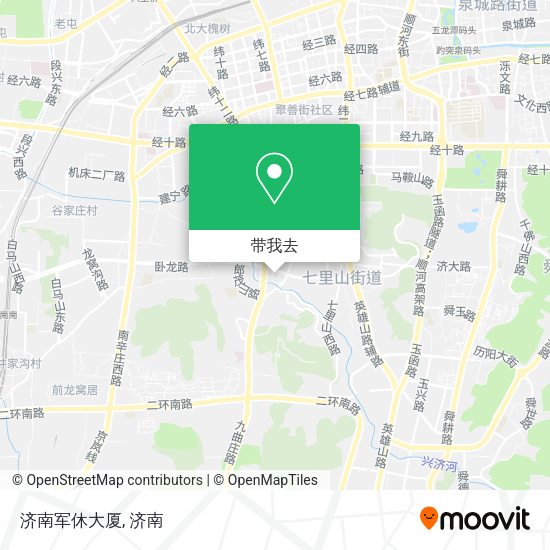 济南军休大厦地图