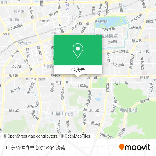 山东省体育中心游泳馆地图