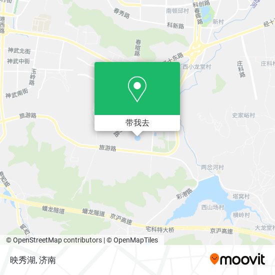 映秀湖地图