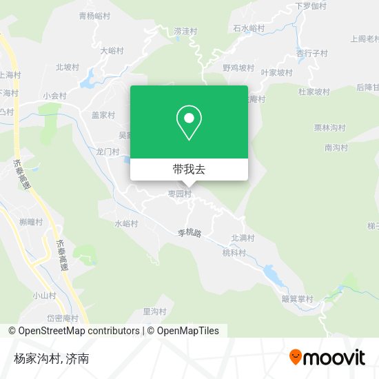 杨家沟村地图