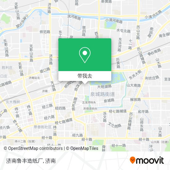 济南鲁丰造纸厂地图