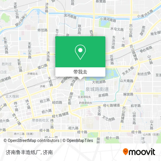 济南鲁丰造纸厂地图