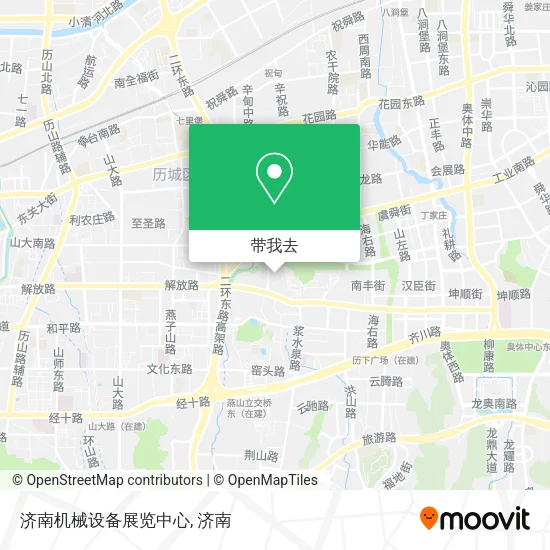 济南机械设备展览中心地图