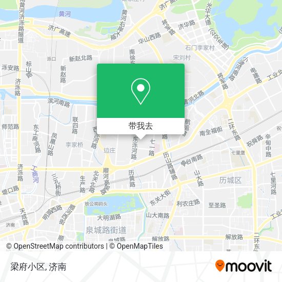 梁府小区地图