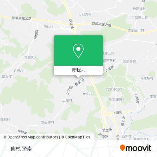 二仙村地图