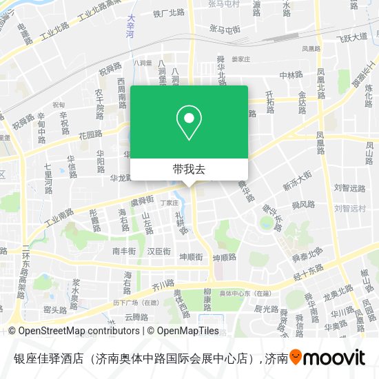 银座佳驿酒店（济南奥体中路国际会展中心店）地图
