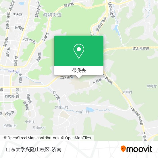 山东大学兴隆山校区地图