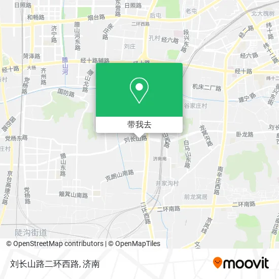 刘长山路二环西路地图