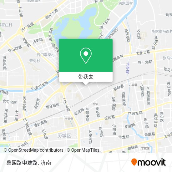 桑园路电建路地图