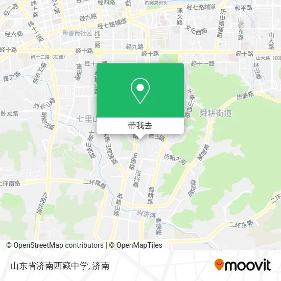 山东省济南西藏中学地图
