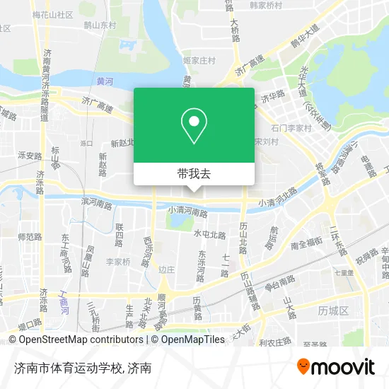 济南市体育运动学校地图