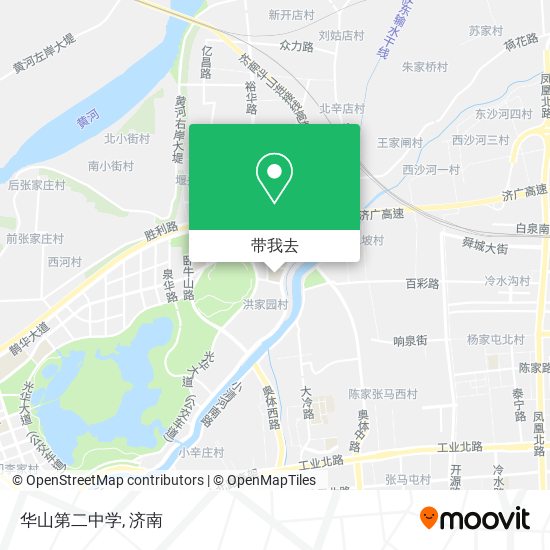 华山第二中学地图