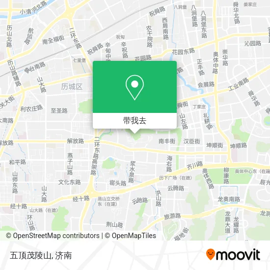 五顶茂陵山地图