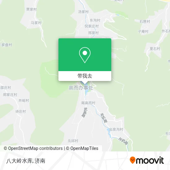 八大岭水库地图