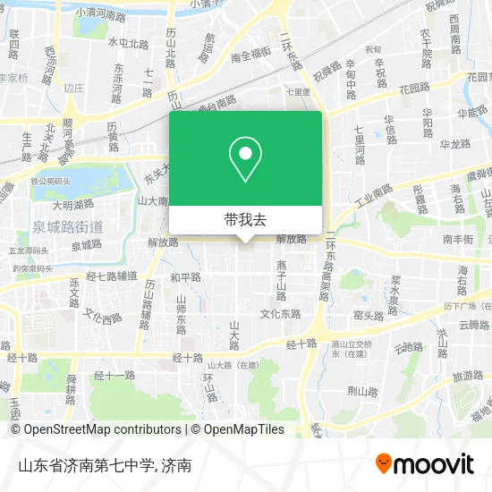 山东省济南第七中学地图