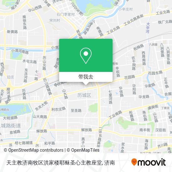 天主教济南牧区洪家楼耶稣圣心主教座堂地图