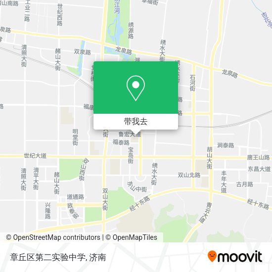 章丘区第二实验中学地图