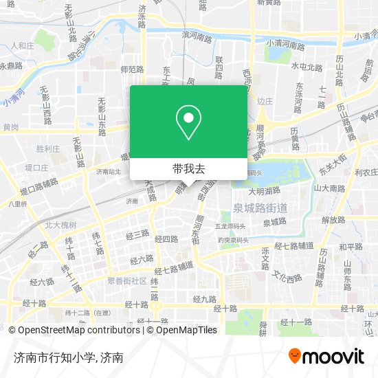 济南市行知小学地图