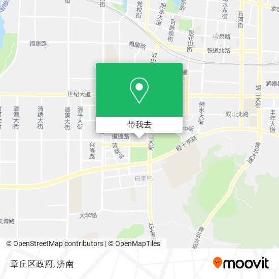 章丘区政府地图