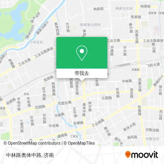 中林路奥体中路地图
