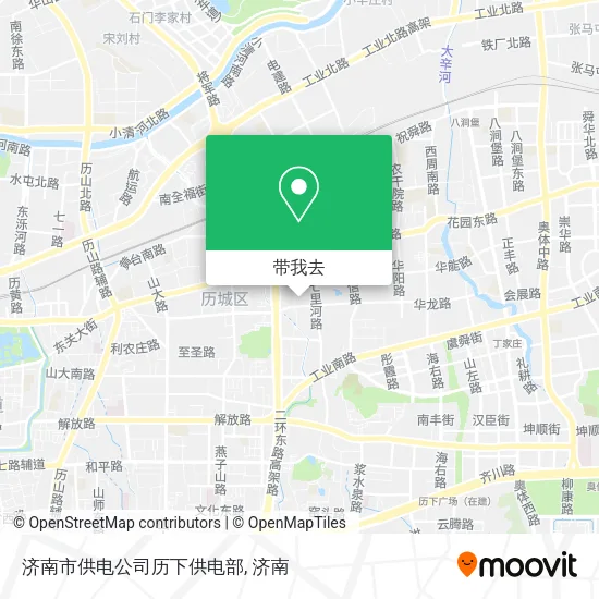 济南市供电公司历下供电部地图