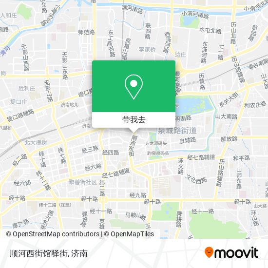 顺河西街馆驿街地图