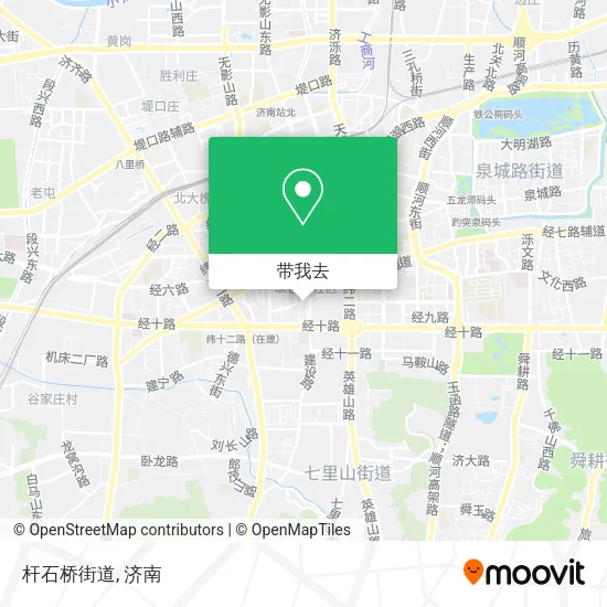 杆石桥街道地图