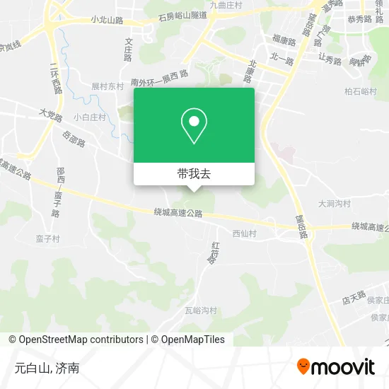 元白山地图