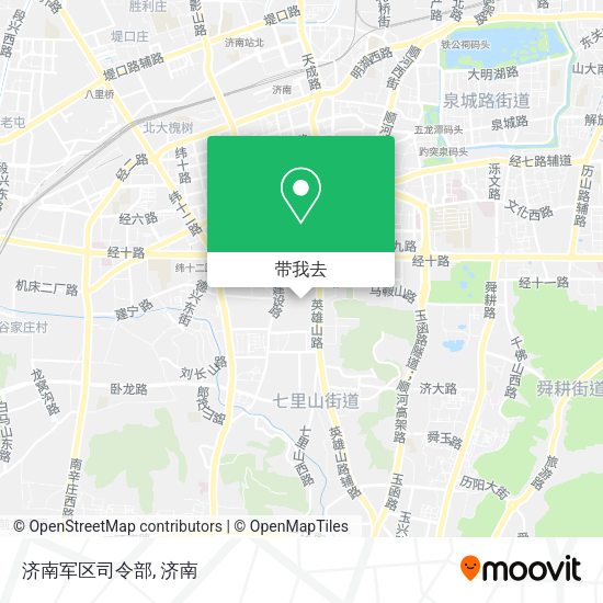 济南军区司令部地图