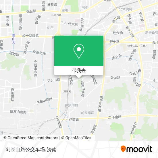 刘长山路公交车场地图