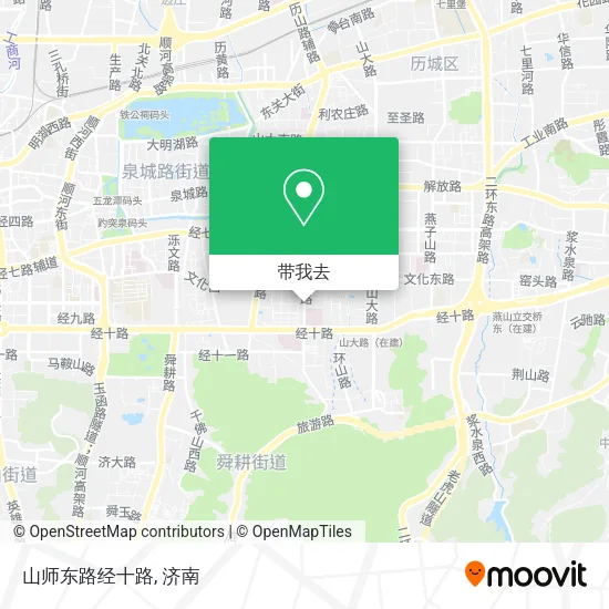 山师东路经十路地图
