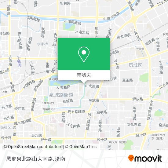 黑虎泉北路山大南路地图