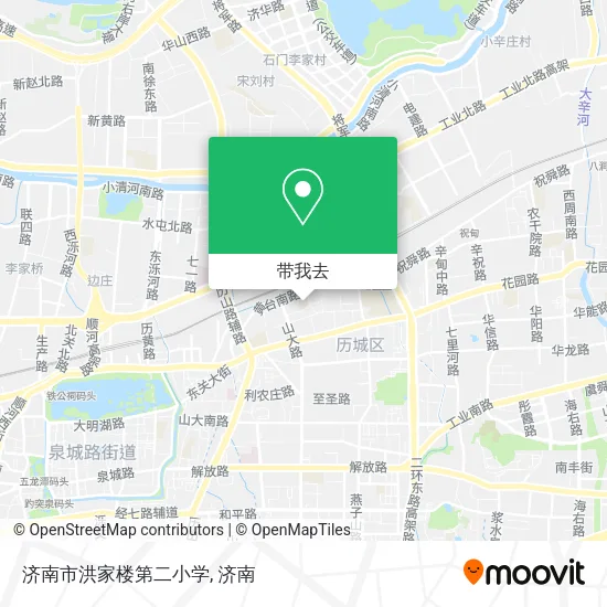 济南市洪家楼第二小学地图