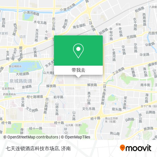 七天连锁酒店科技市场店地图