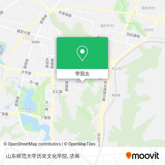 山东师范大学历史文化学院地图