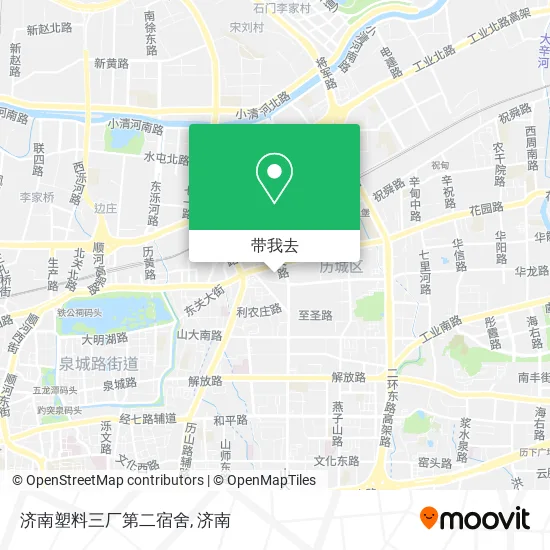 济南塑料三厂第二宿舍地图