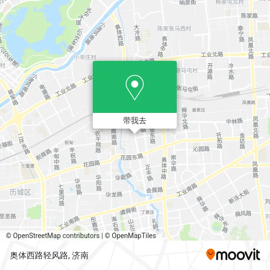 奥体西路轻风路地图