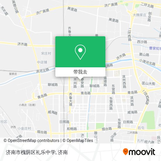 济南市槐荫区礼乐中学地图