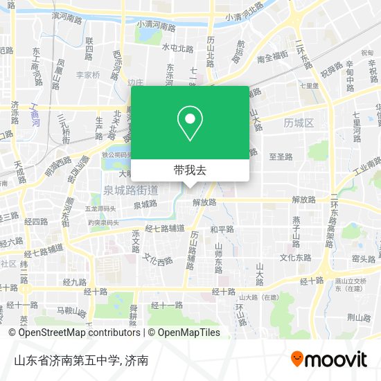 山东省济南第五中学地图