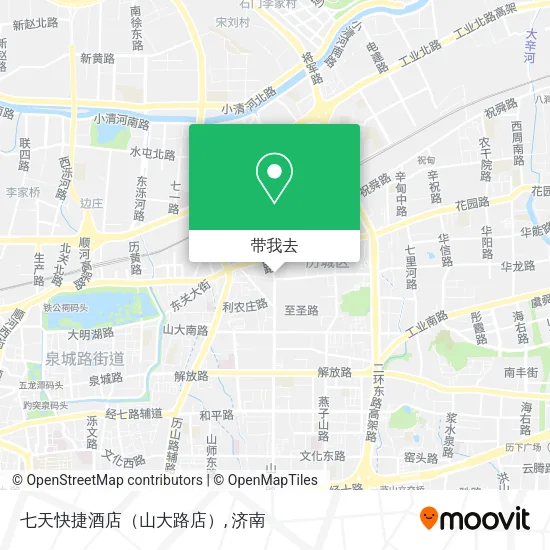 七天快捷酒店（山大路店）地图