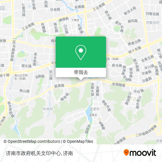 济南市政府机关文印中心地图