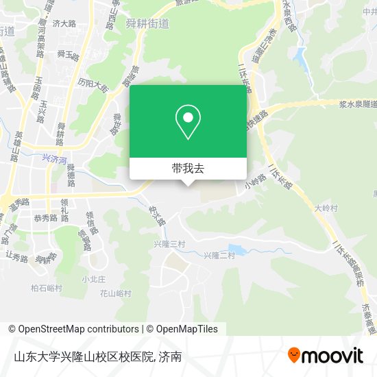 山东大学兴隆山校区校医院地图
