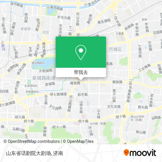 山东省话剧院大剧场地图