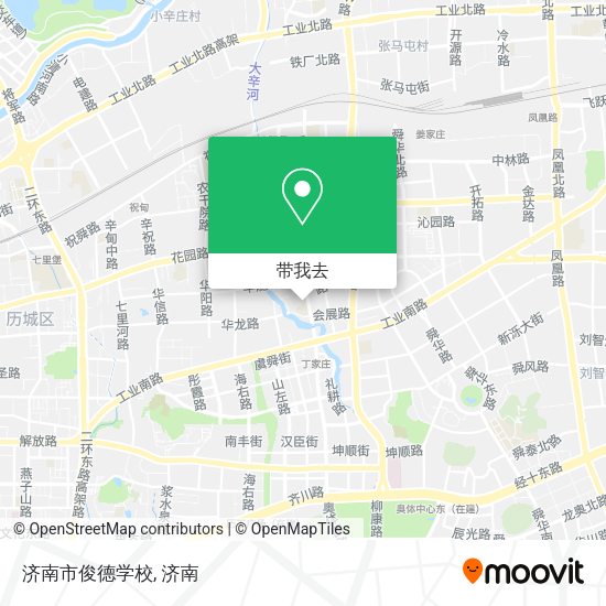 济南市俊德学校地图
