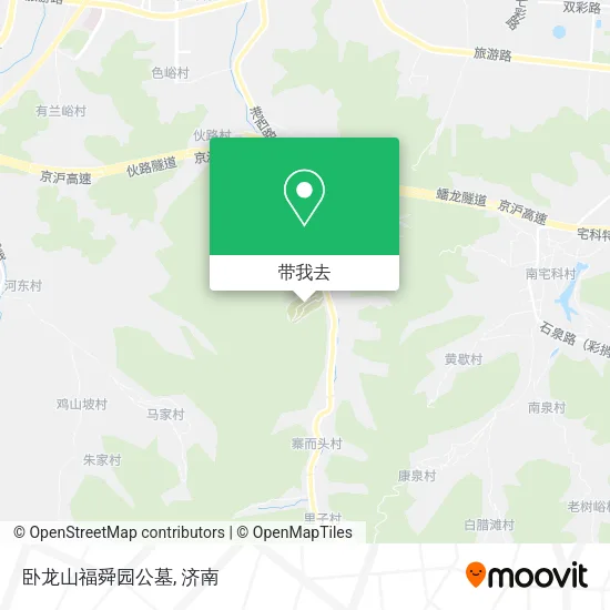 卧龙山福舜园公墓地图
