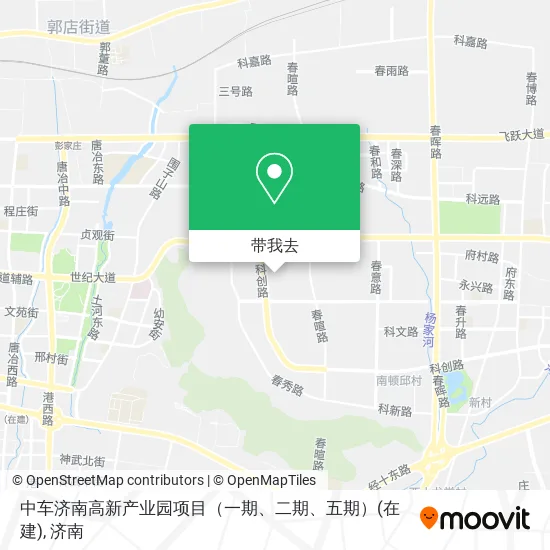 中车济南高新产业园项目（一期、二期、五期）(在建)地图