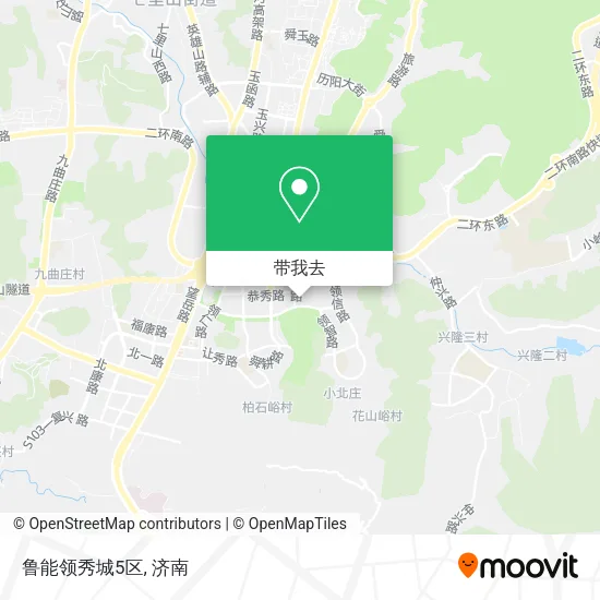鲁能领秀城5区地图