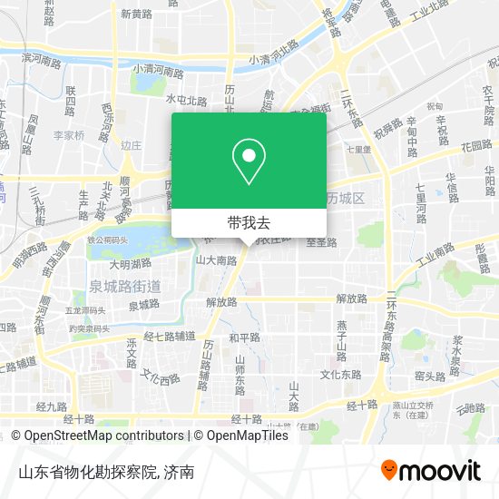 山东省物化勘探察院地图
